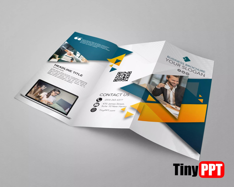 Tri Fold Brochure Template Google Slides ‣ TinyPPT Pertaining To Tri Fold Brochure Template Google Docs