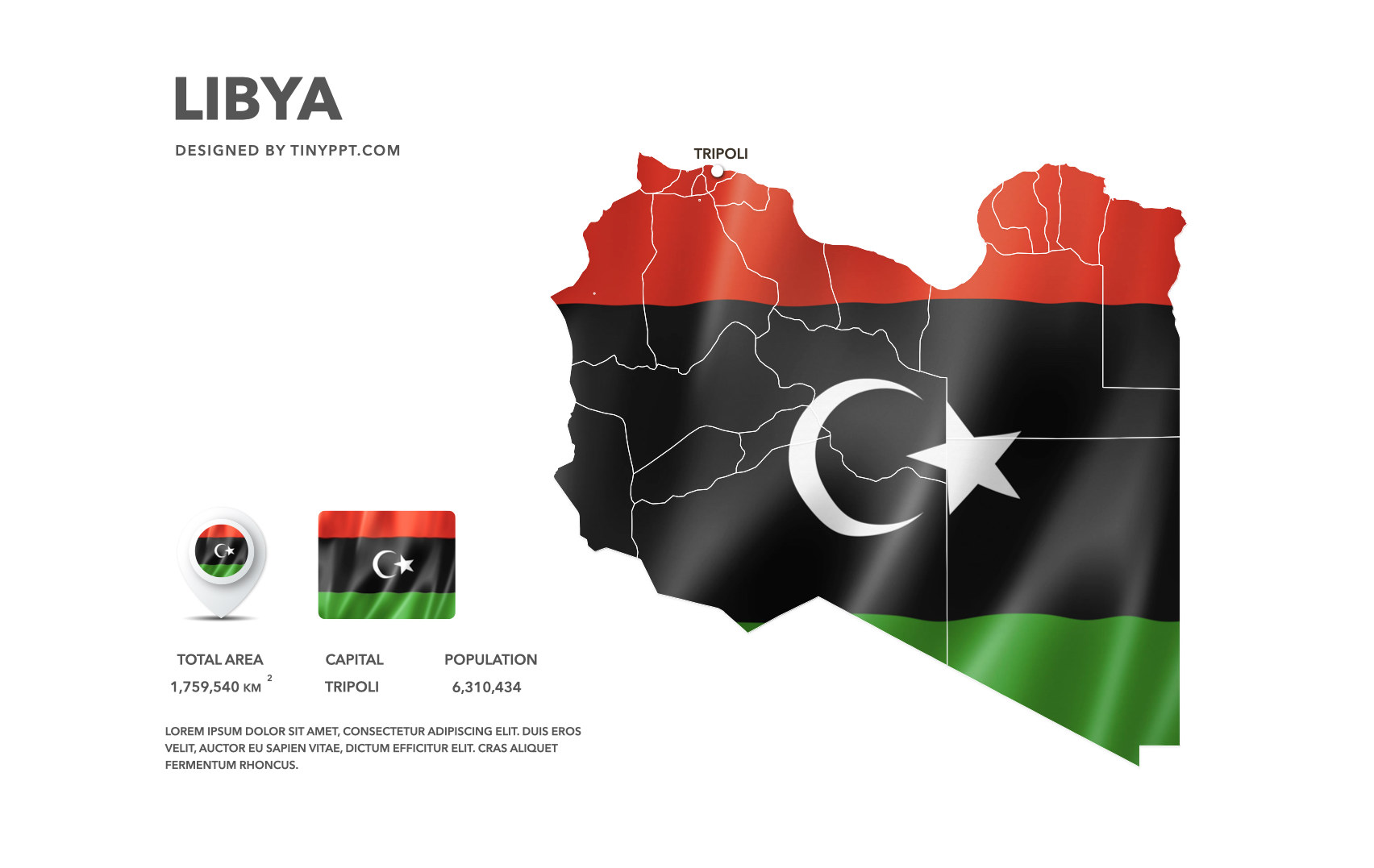 Libya Map Slide PowerPoint