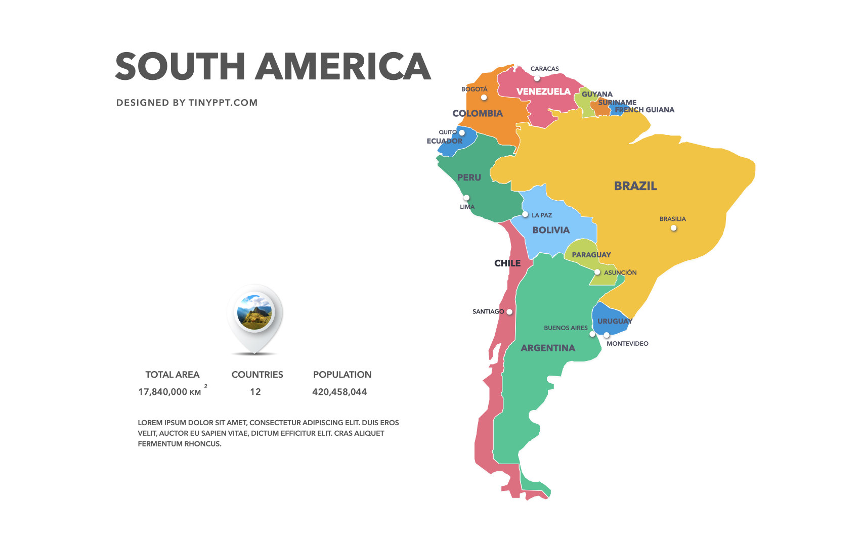 South America Map With Countries