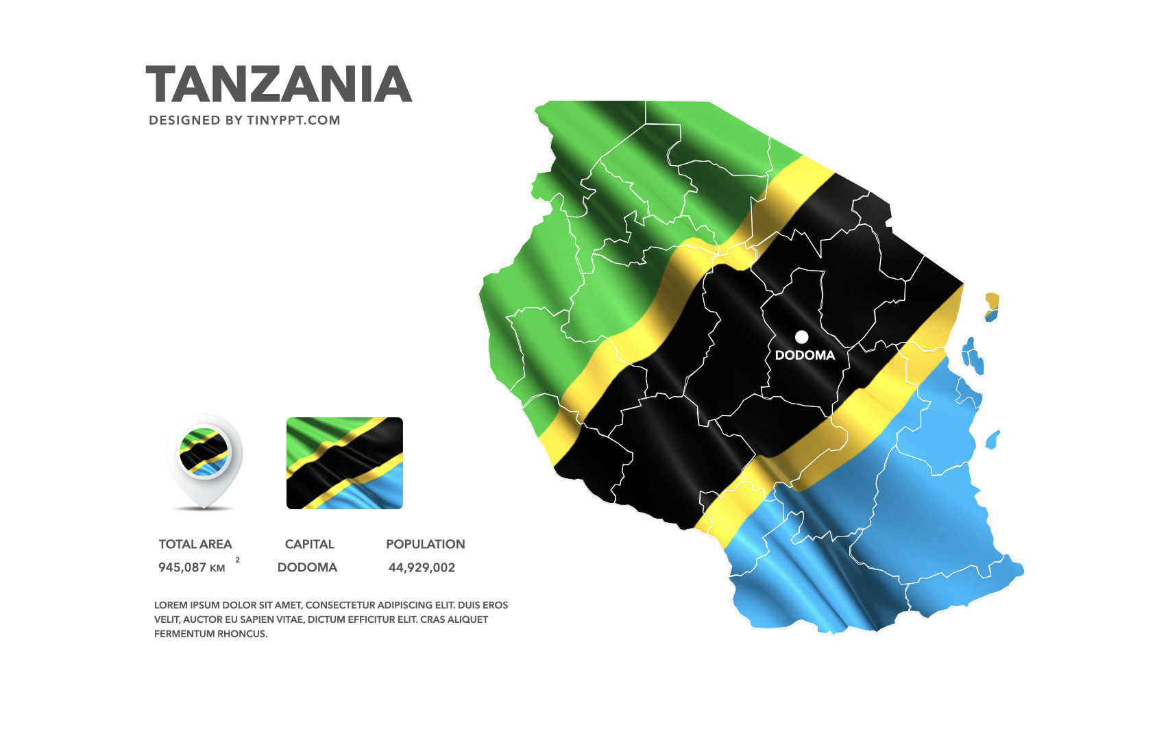 Tanzania Map Slide PowerPoint