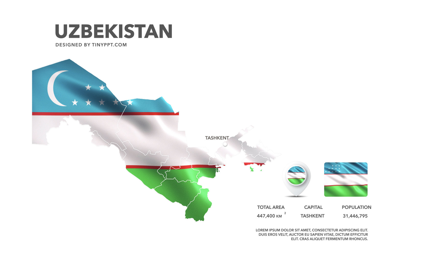 Tajikistan Map Slide PowerPoint