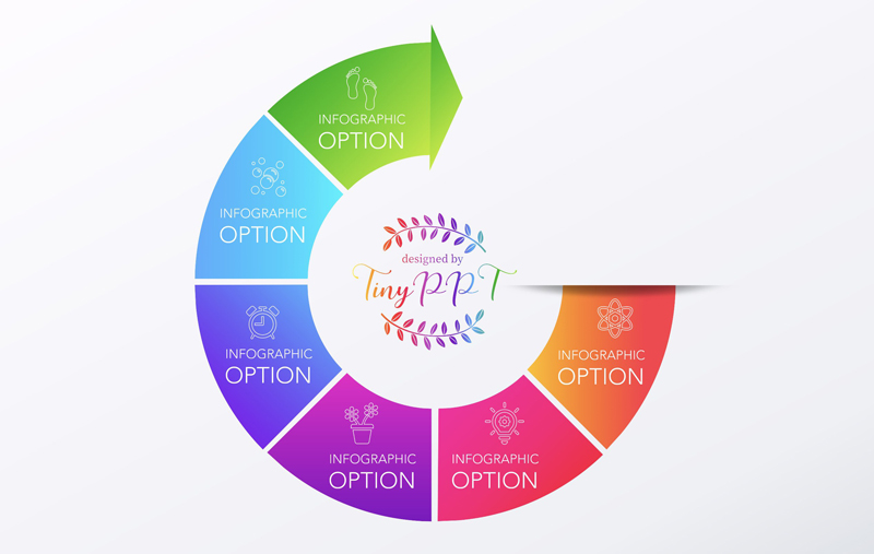 Pie Cycle Business Chart Concept