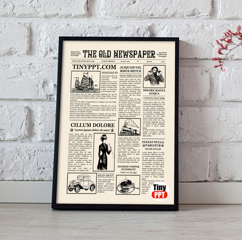1920 newspaper template for word free