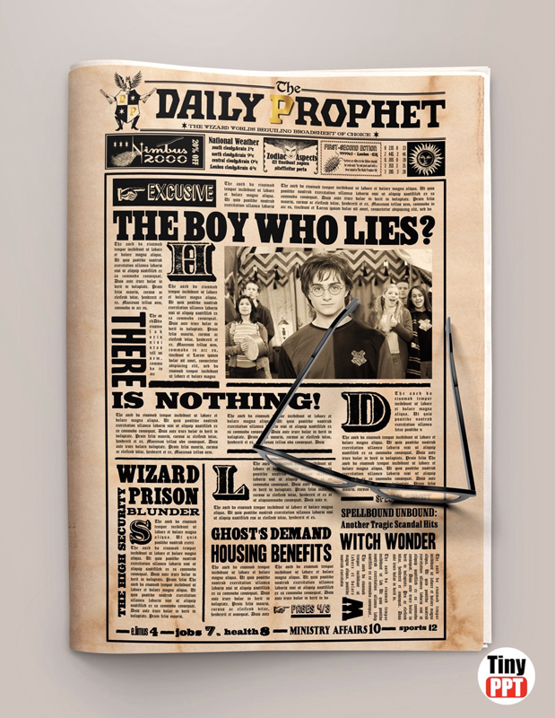 Printable Harry Potter Newspaper Template