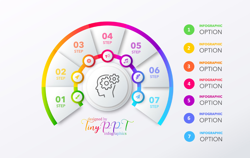 Fan Out Infographic Concept 7 Options TinyPPT