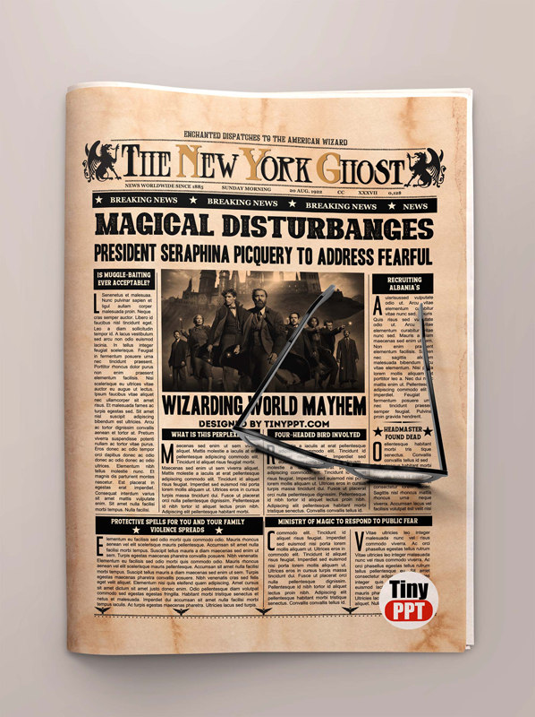 Fantastic Beasts Newspaper Template for PowerPoint – Perfect for School Projects! Fantastic Beasts Newspaper Template for PowerPoint – Perfect for School Projects!