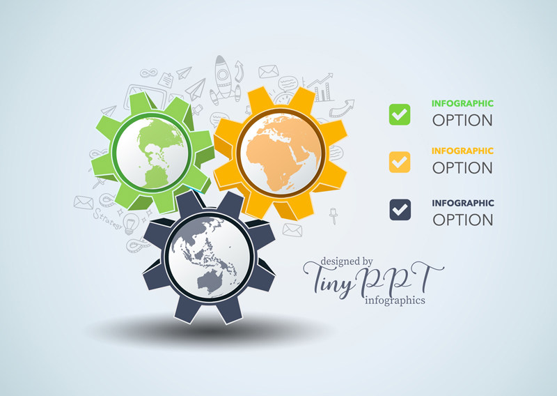 Gear Relationship Infographic Concept Gear Relationship Infographic Concept