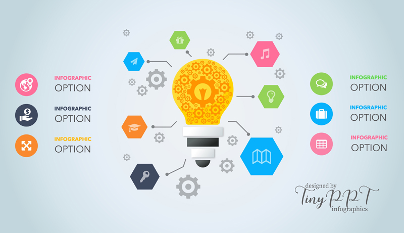 Lightbulb List Infographic Concept Lightbulb List Infographic Concept