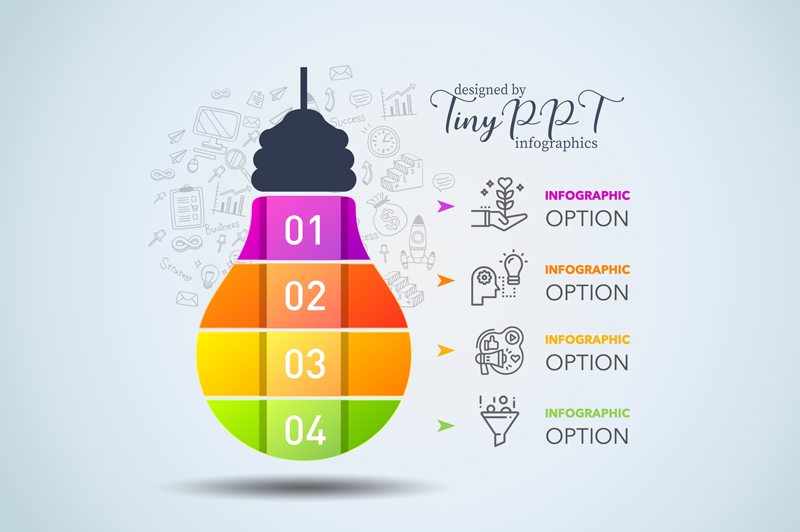 Lightbulb Relationship Infographic Concept Lightbulb Relationship Infographic Concept