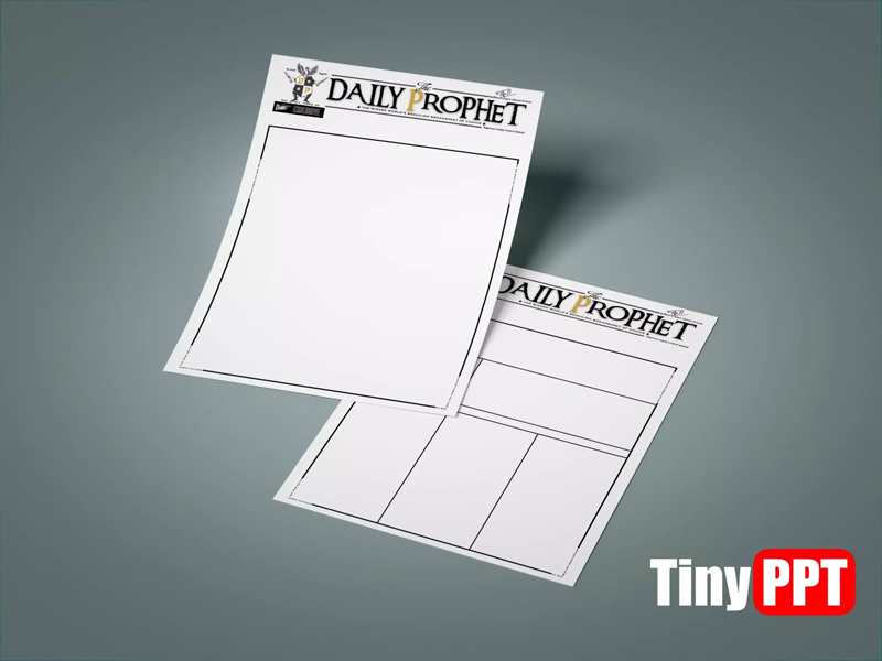 Daily Prophet Newspaper Template Layout PDF