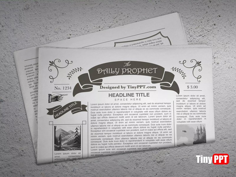 Vintage Newspaper Template Google Docs Tinyppt