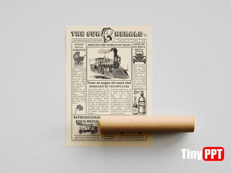 1920 newspaper template for word free