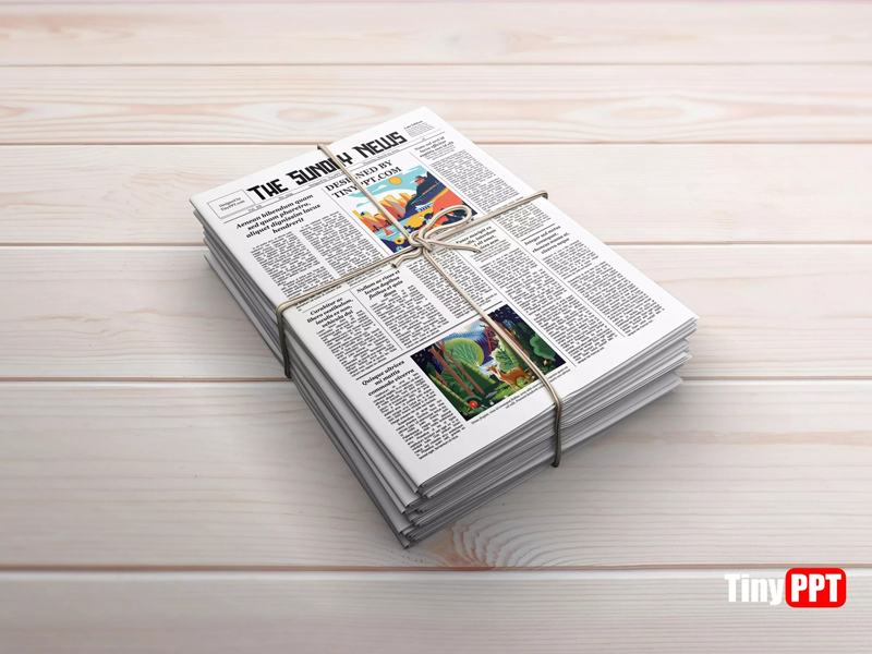 Google Slides Newspaper Template ‣ TinyPPT