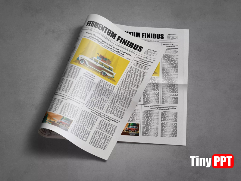 Modern Newspaper Template Google Slides