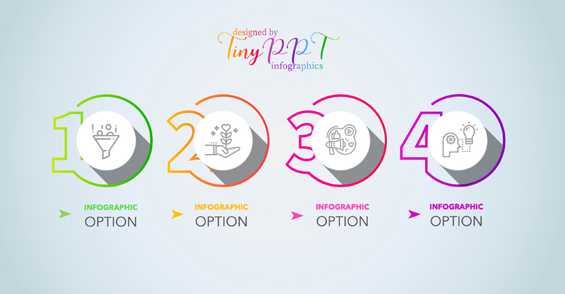 Number Process List Infographic Concept Number Process List Infographic Concept