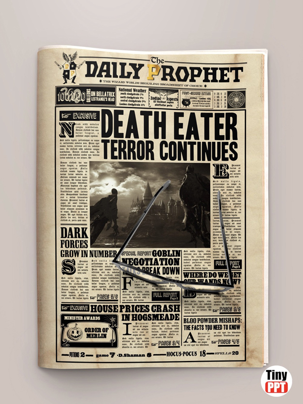 Daily Prophet Template Poster Replica
