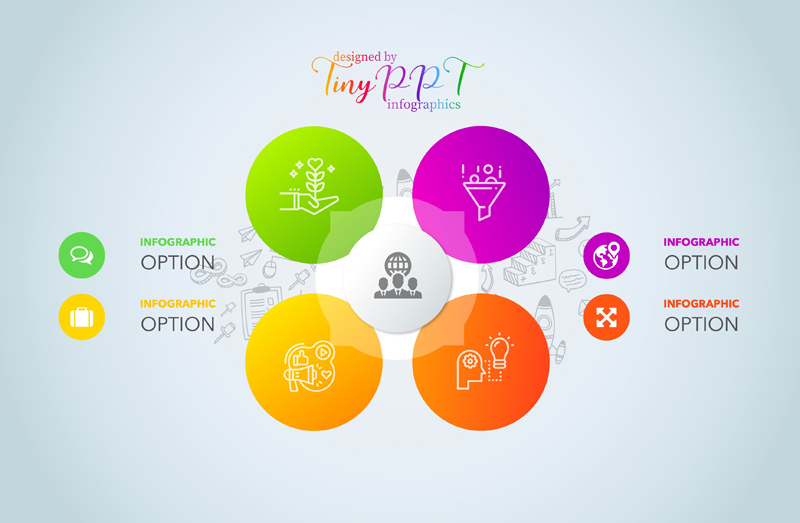 SWOT Relationship Circle Square Infographic Concept SWOT Relationship Circle Square Infographic Concept