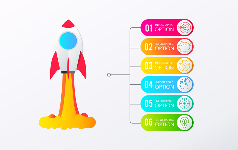 Rocket Process PowerPoint Template Rocket Process PowerPoint Template