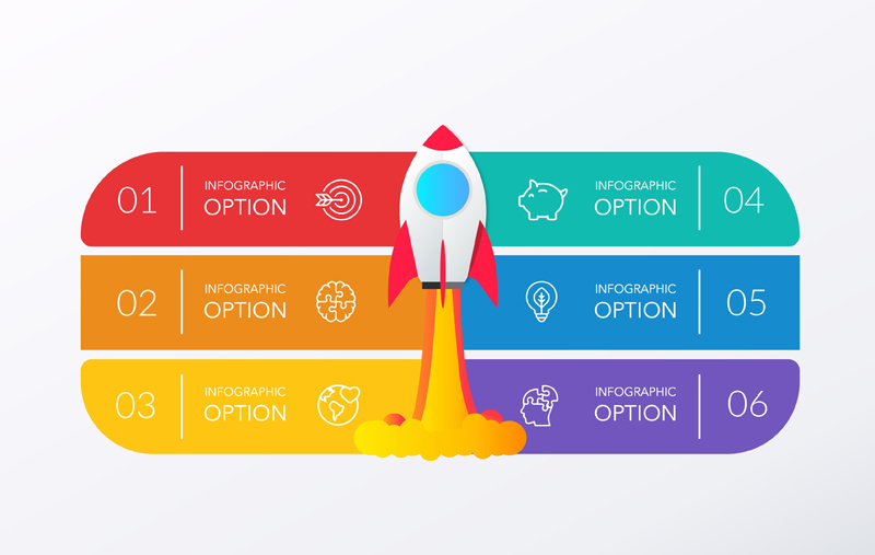 Rocket Process PowerPoint Template