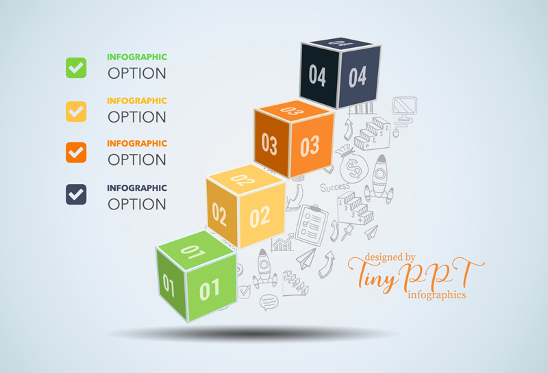 Staircase Box Process Infographic Concept – TinyPPT