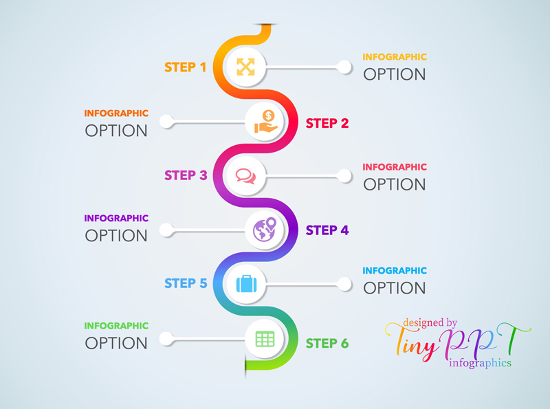 Timeline Curved Infographic Concept Timeline Curved Infographic Concept