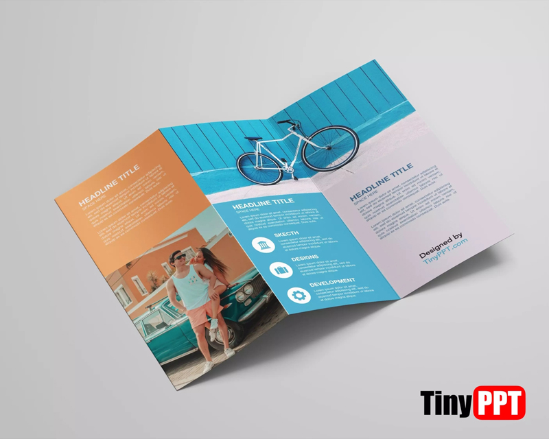 24 Panel Brochure Template Google Docs ‣ TinyPPT Throughout 6 Panel Brochure Template