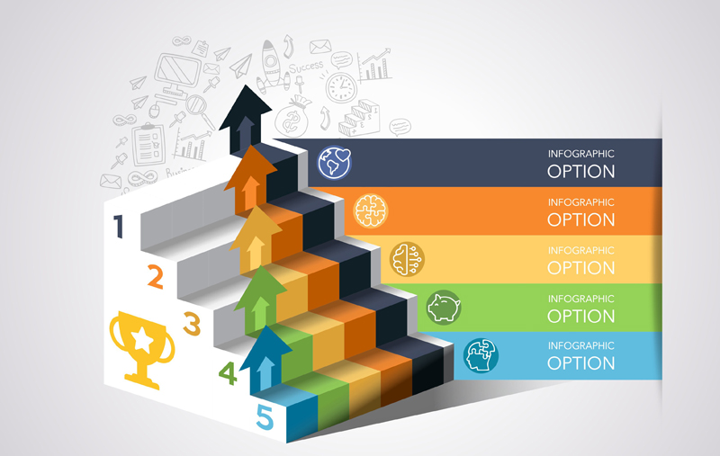 Staircase Powerpoint Template