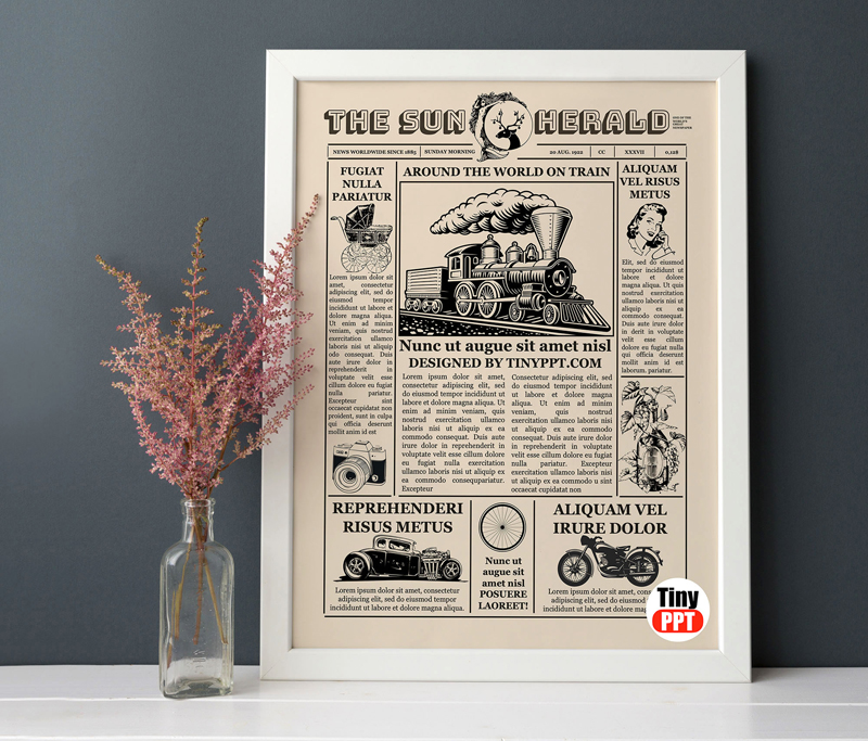 Vintage Newspaper Template Make Your Own Unique Edition!