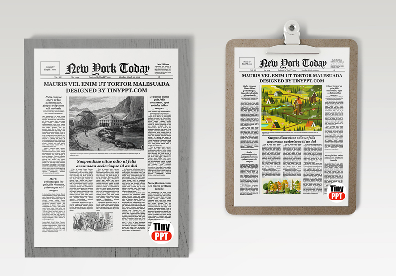 Free Editable Old Newspaper Powerpoint Template