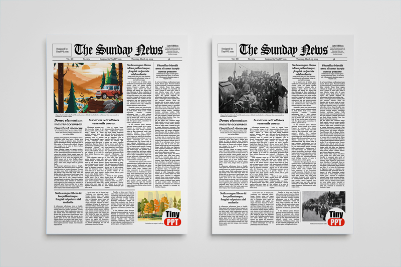 editable old newspaper template