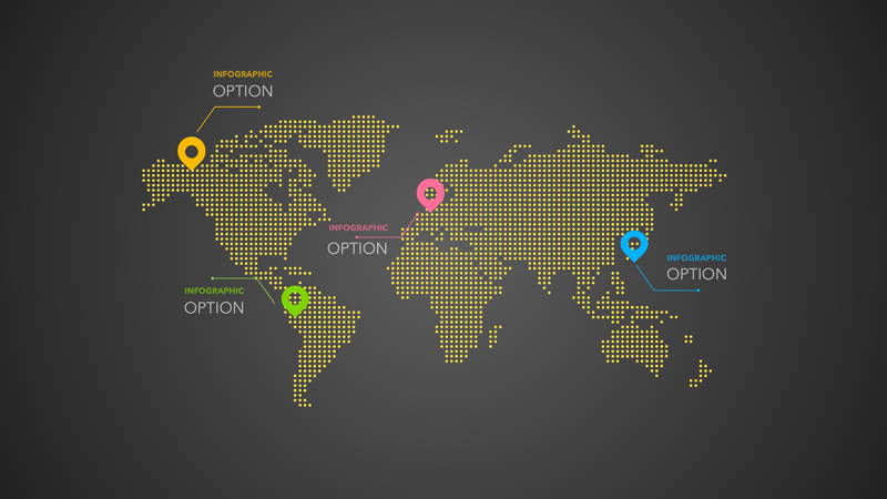 World Map Line Airplane Infographic Concept World Map Line Airplane Infographic Concept